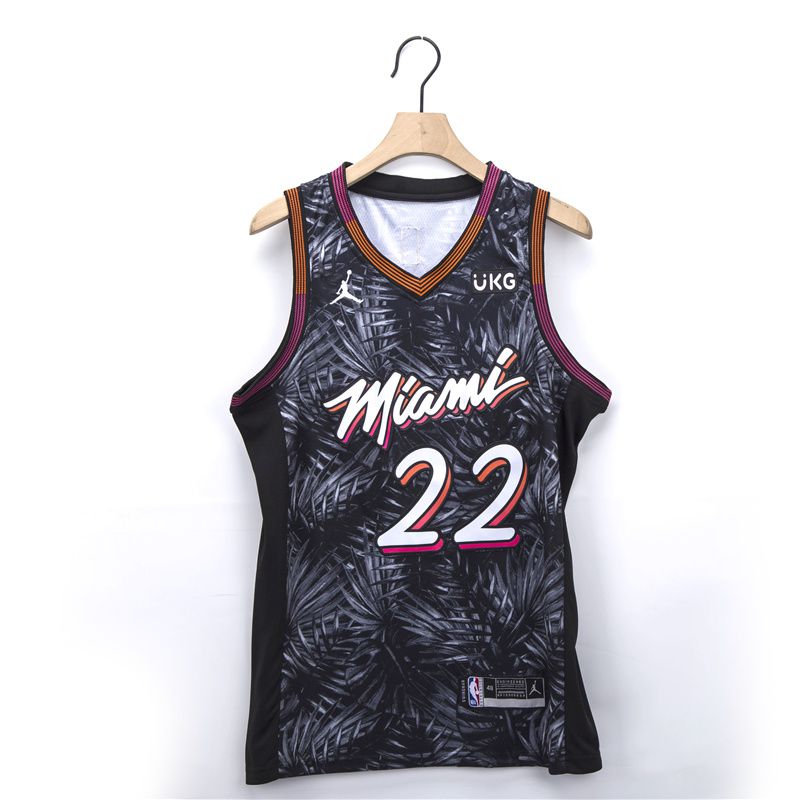 Cheap Men Miami Heat 22 Butler black Fashion 2021 NBA Jersey
